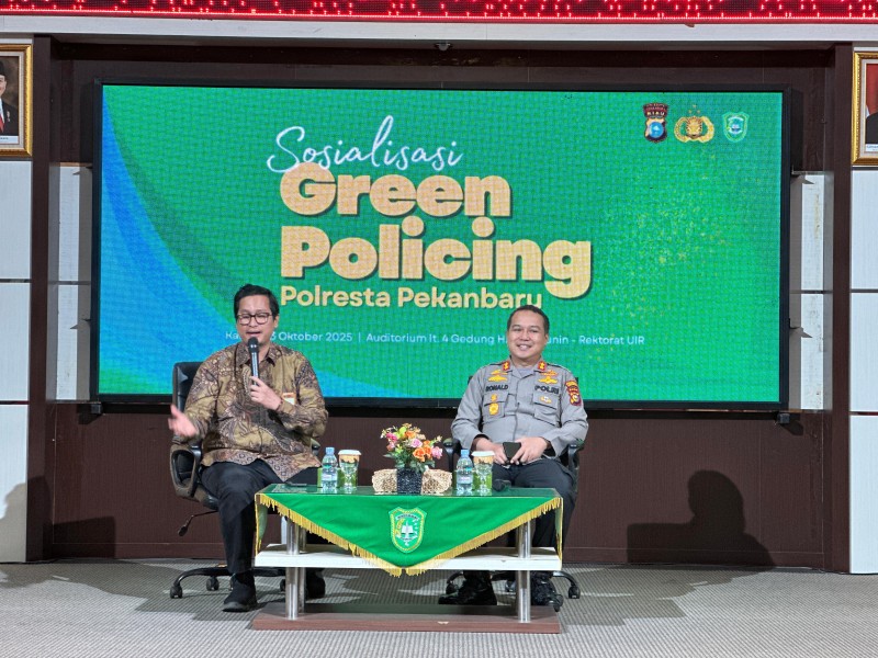 Kunjungi UIR, Wakapolresta Pekanbaru  Sampaikan Sosialiasi Green Policing