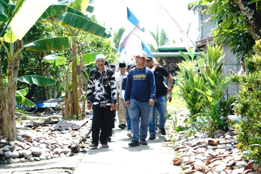 Jaringan Listrik 24 Jam Mulai Layani Warga Pelangiran, Bupati Tinjau Langsung Pembangunan Infrastruktur