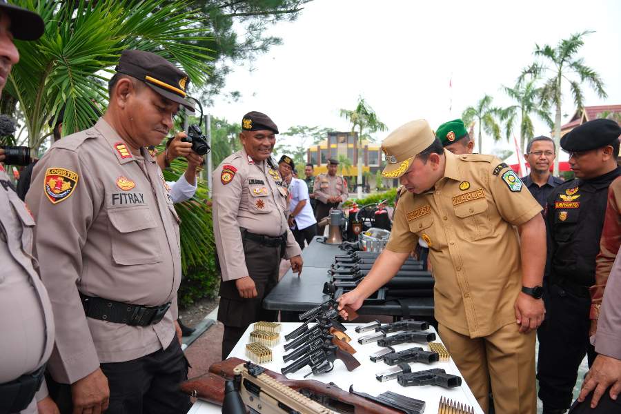 Apel Gelar Pasukan, Bukti Kesiapan Daerah Siak Hadapi Pemilu 2024