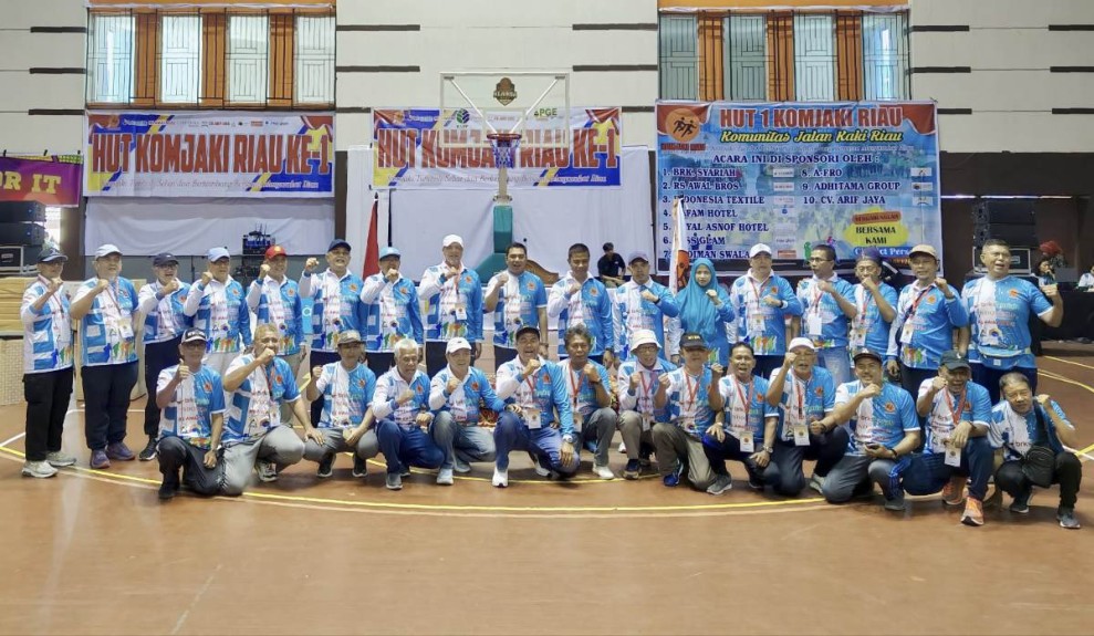 BRK Syariah Ikut Meriahkan HUT I Komjaki Riau pada Kegiatan Jalan Santai dan Donor Darah