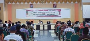 Forkompinda Inhu Lakukan Rapat Koordinasi Covid-19 & Penanganan Karhutla