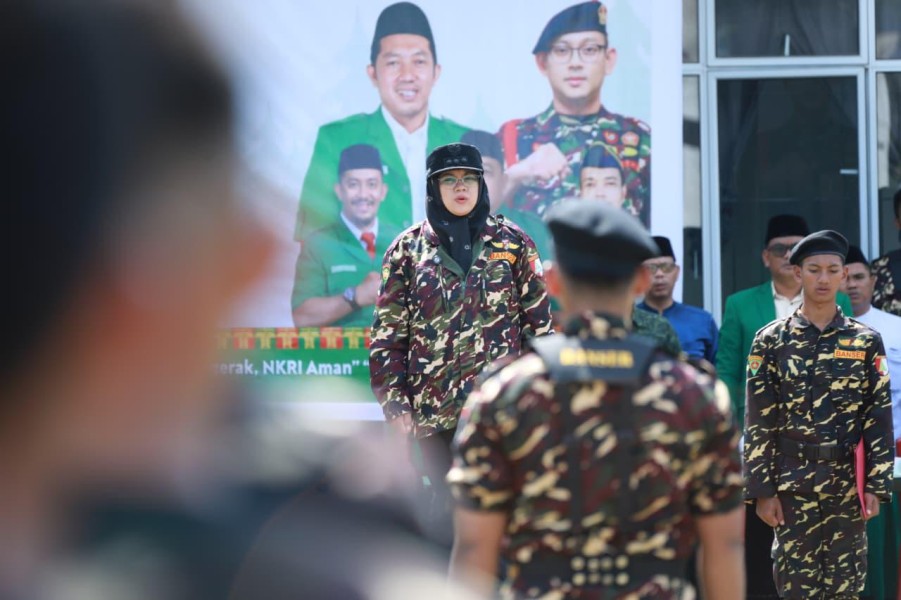 Bupati Siak Buka Diklatsar Terpadu Banser, Afni: Saya Asli NU, Bukan Impor
