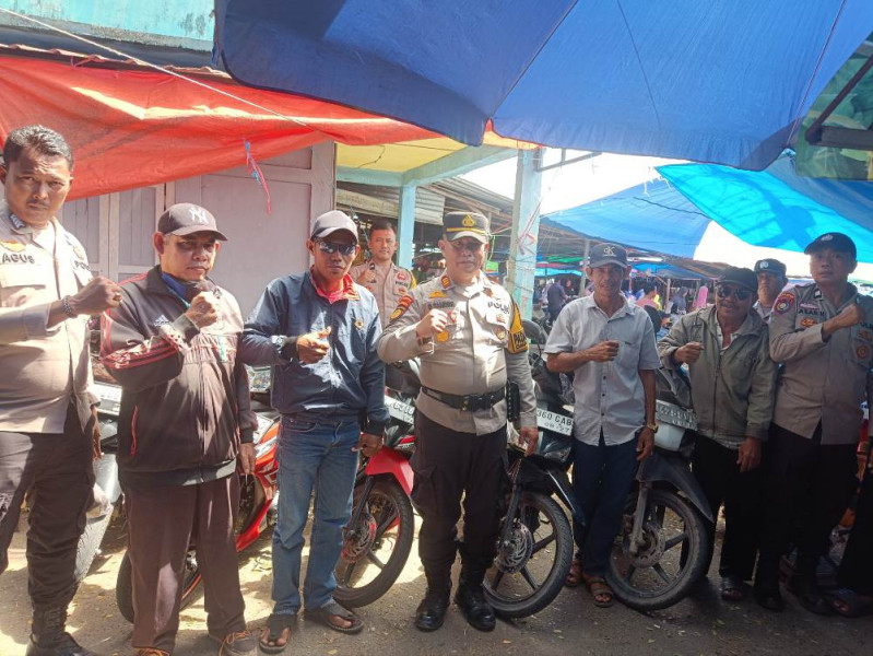 Kapolsek Tempuling Gelar Pertemuan Santai dengan Tukang Ojek Edukasi Pasca Pilkada