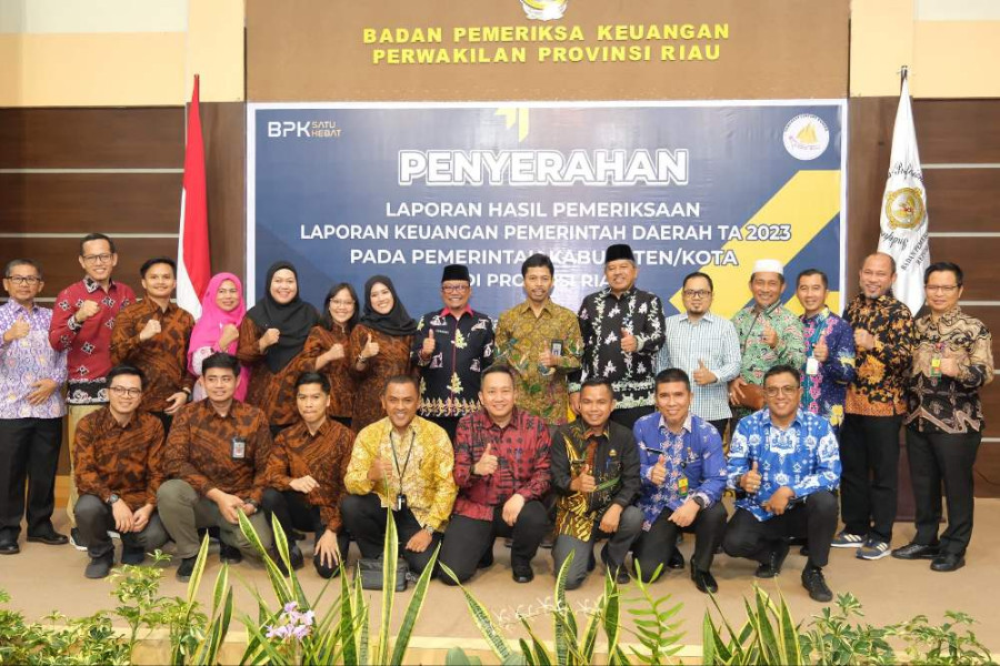Pemkab Siak Kembali Raih Opini Wajar Tanpa Pengecualian ke-13 Dari BPK RI