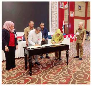 BKAD Provinsi Kepri Lakukan PKS dengan BRK Syariah Terkait KKPD 