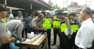 Test Urine, Personel Satlantas Polres Inhil Bebas Narkoba 