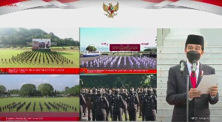 700 Perwira TNI dan Polri 2021 Dilantik Jokowi