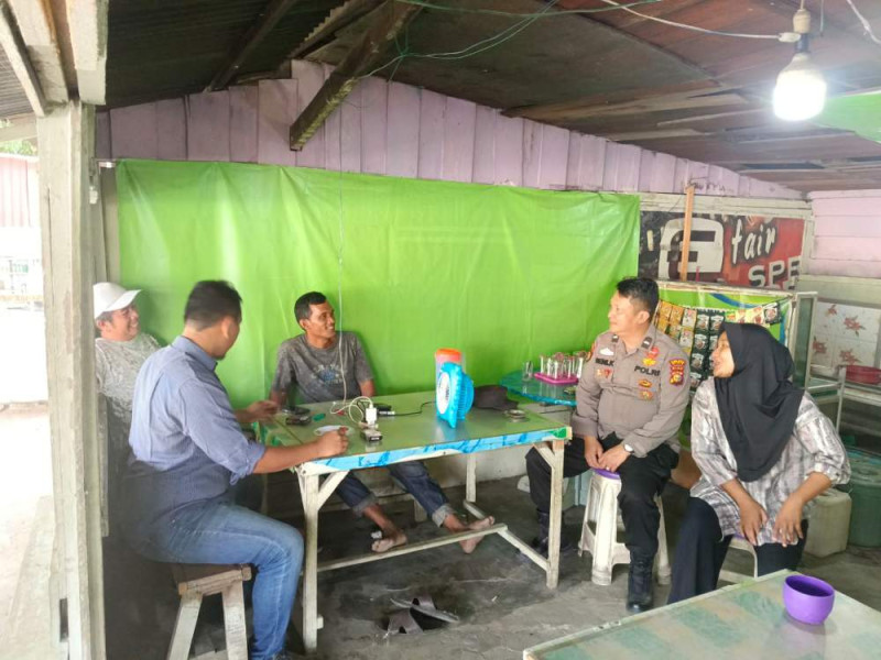 Polsek Minas Gelar Cooling System, Ajak Warga di Minas Jaya Dukung Pilkada Damai