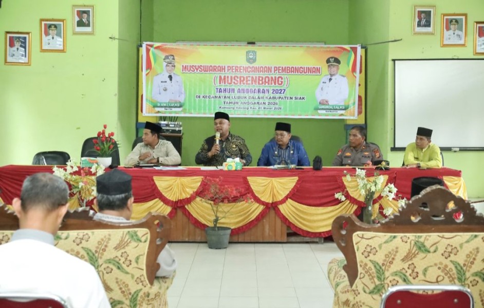 Wakil Bupati Siak Tegaskan Setiap Usulan Selaras dengan Program Nasional