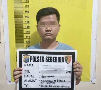 Penjual Arloji Nyambi Jual Chip Judi Diamankan Polisi di Seberida Inhu