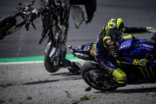  Rossi Sebut Insiden Morbidelli & Zarco Paling Menakutkan Sepanjang Kariernya