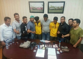 Polsek Bangko Amankan Tiga Terduga Bandar Shabu