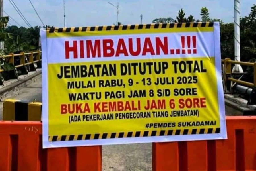 Jembatan Sei Rokan Rohul Ditargetkan Tuntas Dikerjakan Oktober 2025