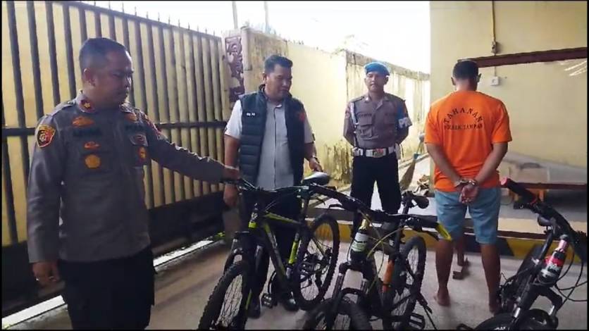 Residivis di Pekanbaru Barter Sepeda Aviator Curian Demi Sabu