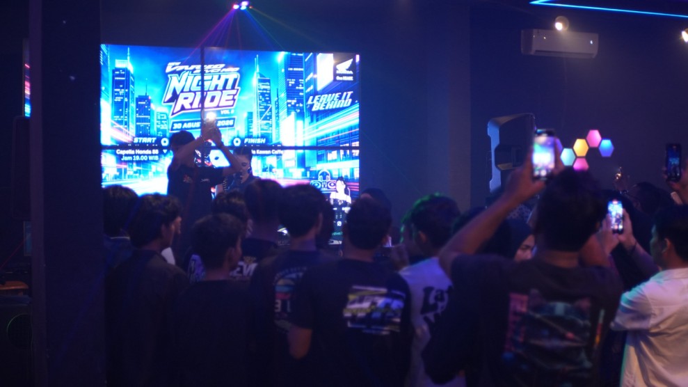 Tembus 170 Lebih Bikers, New Vario Evo Night Ride Vol 2 Terangi Malam Pekanbaru
