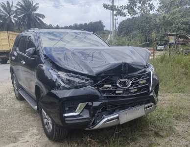 Disalip Truk PT RAPP, Sopir Wabup Siak Terperanjat Hilang Kendali, Kejadiannya Bikin Shok