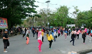 Pemkab Inhil Gelar Senam Pagi Bersama Setiap Minggu