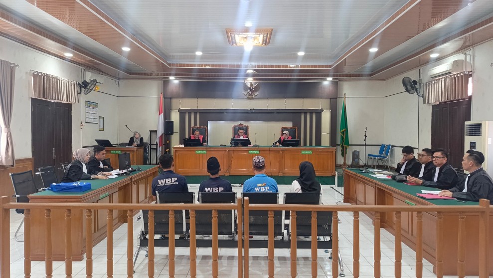 Empat Terdakwa Korupsi KUR di Pekanbaru Jalani Sidang Perdana, Satu Ajukan Eksepsi