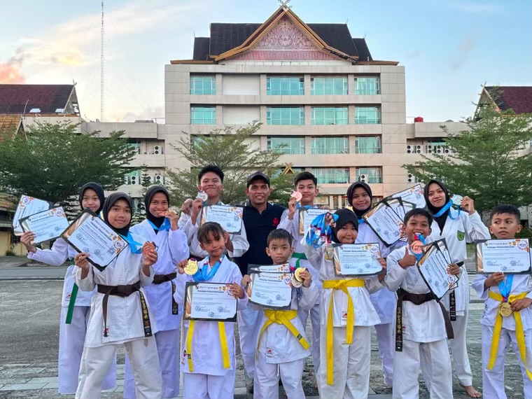 PON KC Piala Walikota Pekanbaru, Kontingen Wadokai Inhil Raih 5 Emas, 4 Perak dan 6 Perunggu
