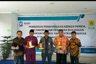 12 Desa di Inhil Terima Penghargaan dari PLN