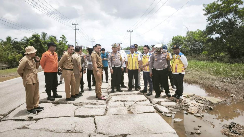 Dirlantas Polda Riau Tinjau Jalur Mudik di Pelalawan, Pastikan Pemudik Aman