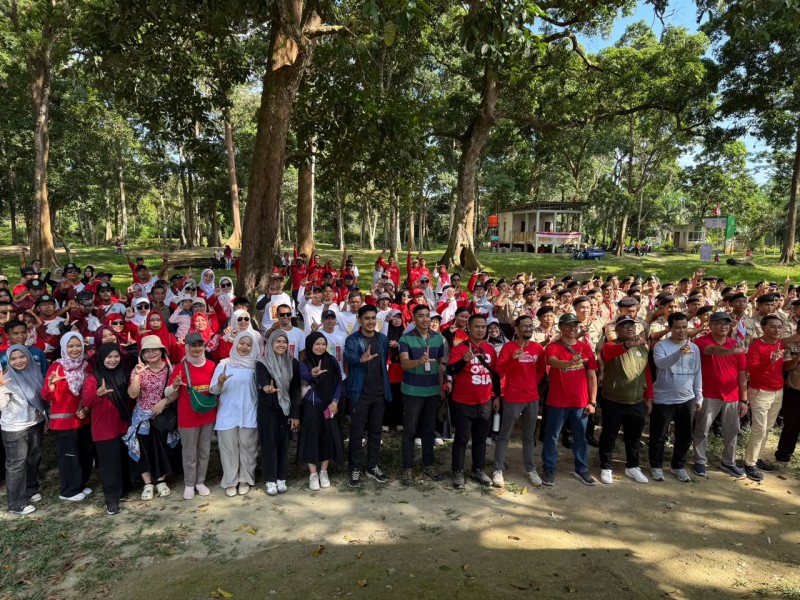 Semangat HPN,  PLN NP UP Tenayan Bersama Rimbawan Riau Gelar Penanaman Pohon Jaga Kelestarian TWA Buluh Cina