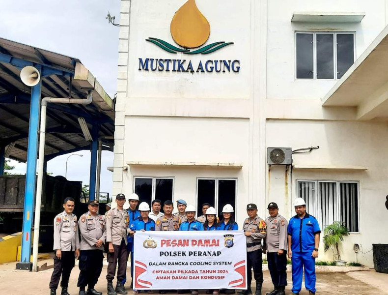 Polsek Peranap: Jaga Keharmonisan Antar Karyawan dalam Perbedaan Pandangan Politik