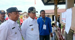 Tinjau Pilkades Serentak, Bupati Wardan Harap Berlangsung Aman dan Sukses