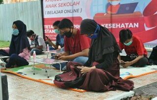 Di Tengah Pandemi Covid-19 Polres Siak Launching Kawasan Gratis Internet Bagi Pelajar