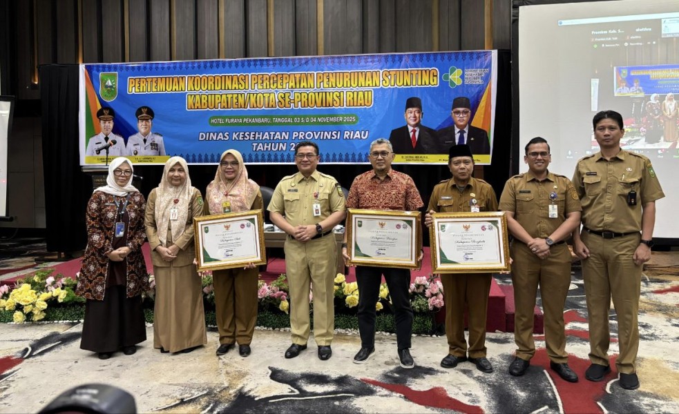 Siak Kembali Terbaik dalam Aksi Konvergensi Penurunan Stunting di Riau