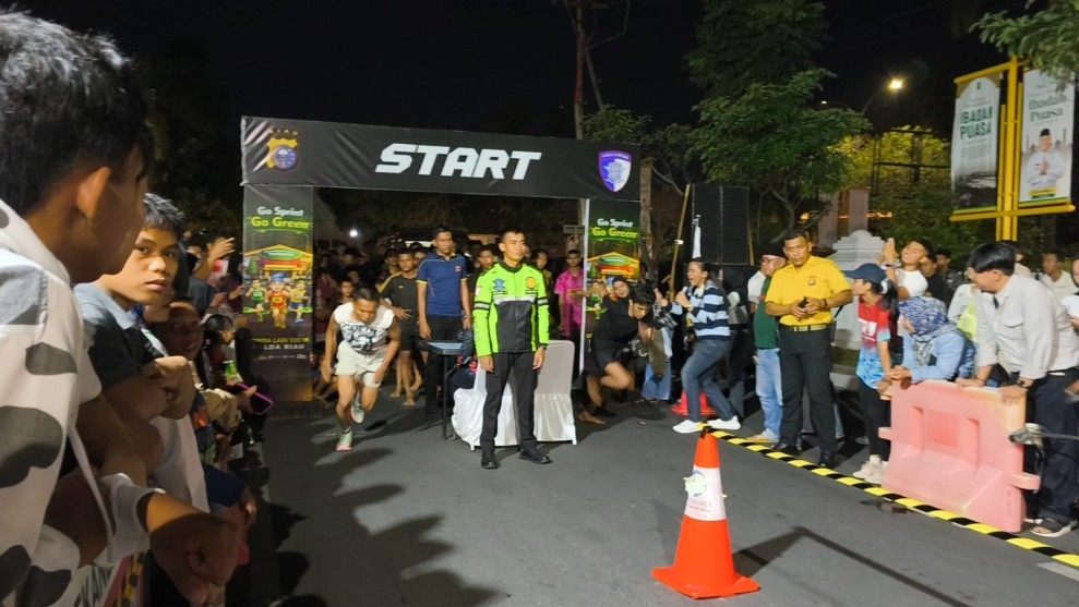 Go Sprint Go Green Seri V Diserbu Peserta, Sorak Penonton Menggema di Jalan Thamrin Pekanbaru