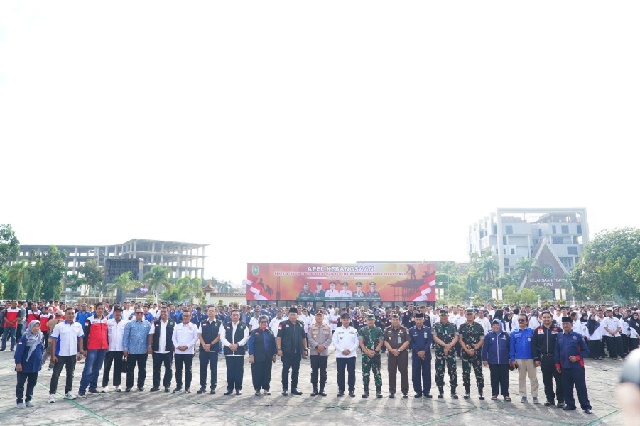 Apel Kebangsaan dan Launching Satgas PHK, Gubri: Negara Hadir Lindungi Pekerja