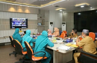 Pemerintah Siak Peringati HKN Melalui Vidcon Bersama Gubri 