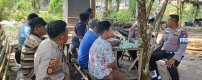 Polsek Ujung Batu Gelar Cooling System Sampaikan Pesan Pilkada Damai ke Masyarakat