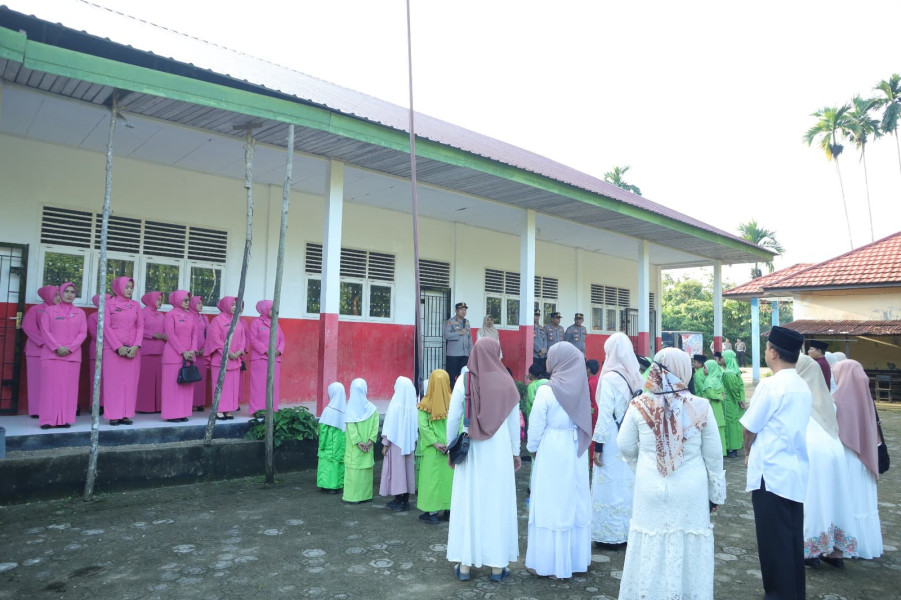 Kapolres Inhu Tinjau Program MBG di SDN 29, Begini Kondisi Sekolahnya