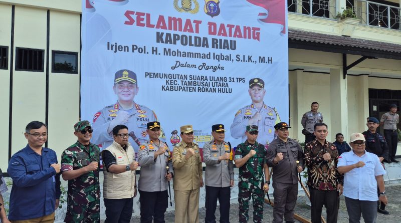 Amankan PSU, Ketua Bawaslu Riau Apresiasi Polda Riau dan Korem 031/Wirabima