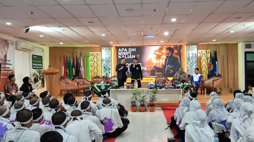 Secangkir Kopi, Sejuta Mimpi, Honda dan Kepolisian Ajak 350 Mahasiswa UMRI Kenali Batas Tubuh Saat Berkendara
