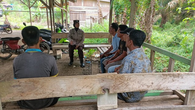 Binmas Polres Rohul Gelar Giat Cooling System Bersama Simpatisan Paslon Pilkada