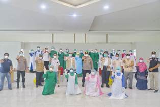 Bupati Siak Bersama Kapolres Siak Tinjau Pelaksanaan Rapid Swab Antigen di IKPP Perawang