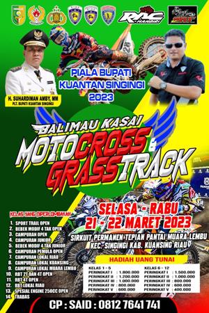 Perebutkan Piala Bupati, Kuansing Hadirkan Balimau Kasai Motor Cross Grass Track