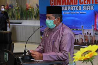 Bupati Siak Sampaikan Laporan Pelaksanaan APBD 2020 Secara Virtual