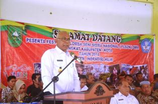 Pj Bupati Inhil Buka FLS2N Tingkat SMA