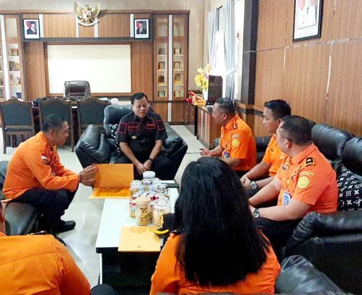 Jelang Acara Pacu Jalur, Kepala Basarnas Pekanbaru Audiensi Bersama Bupati Kuansing