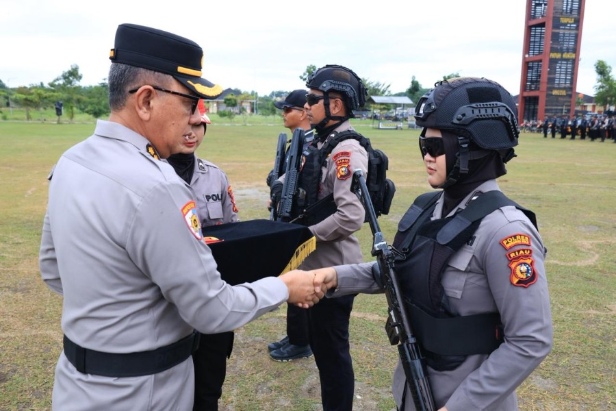 Tutup Pelatihan Tim RAGA Gelombang II, 475 Personel Polda Riau Siap Bertugas