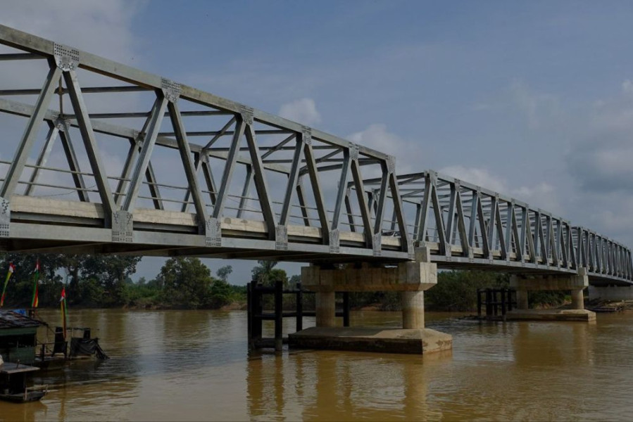 Puluhan Tahun Menanti, Impian  Masyarakat Rantau Kasih Kampar Miliki Jambatan Terwujud