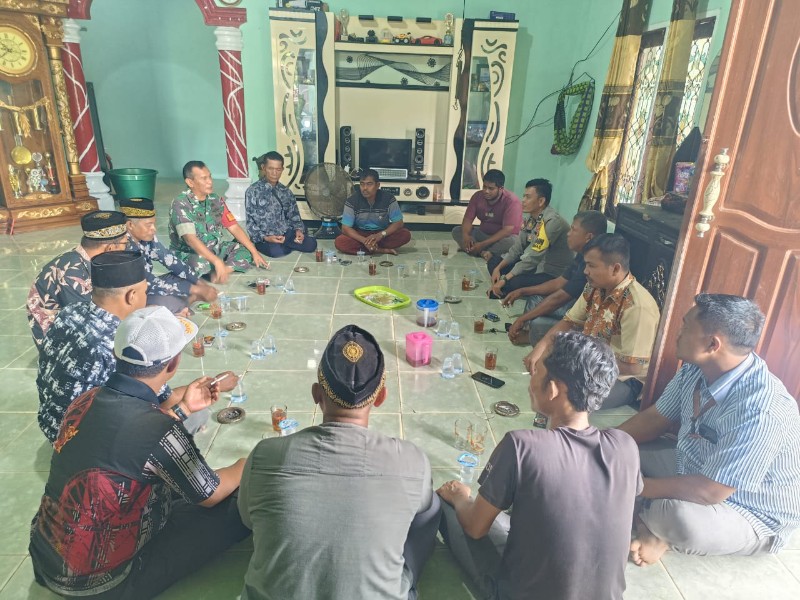 Ciptakan Pilkada Damai 2024, Sinergitas TNI dan Polsek Bonai Darussalam Laksanakan Cooling System