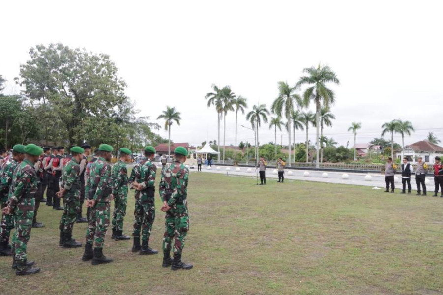 Patroli Skala Besar, Polres Siak Perketat Keamanan di Objek Objek Vital Pilkada