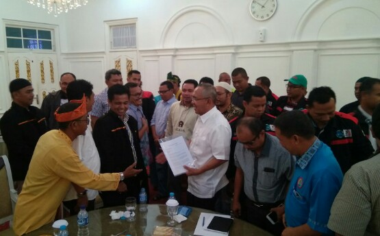 Dibalut Kerisauan Ancaman PHK,  SP RAPP dan Pagayuban Pelalawan Pun Curhat ke Gubri