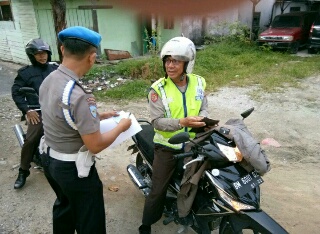 Provost Polisi Bukit Raya Razia, Sasar Kendaraan Anggota