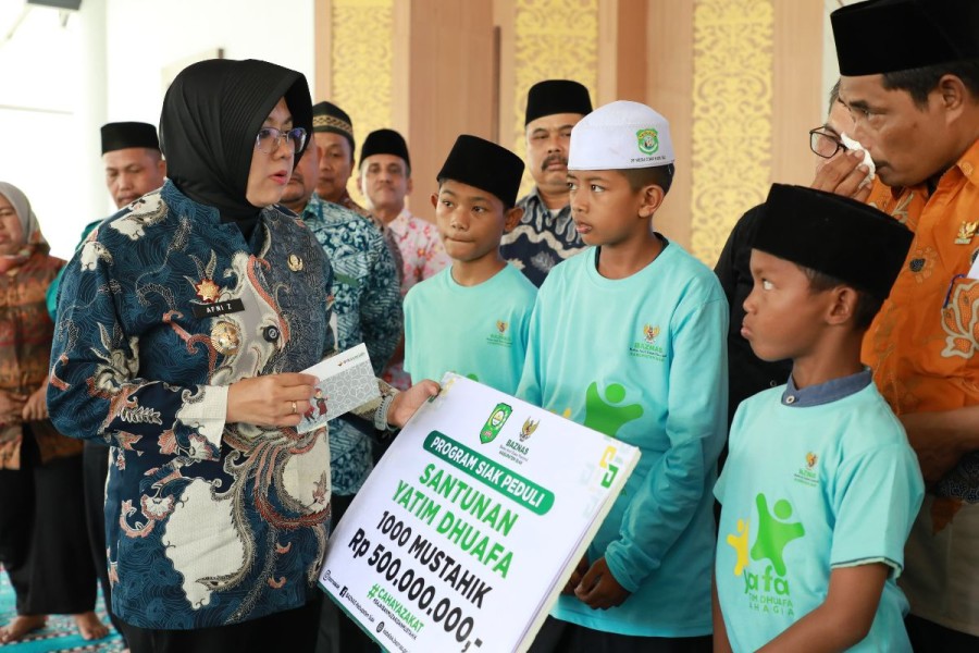 Program Siak Peduli BazNas, Bantu Kaum Dhuafa Bahagia